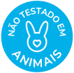 Não testado em animais