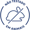Não testado em animais